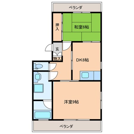 メゾンしらいの物件間取画像